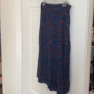 Long floral skirt